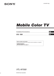 Sony XTL-W7000 Installation/Connections Manual