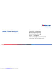 Webasto H300 comfort Operating Instructions Manual