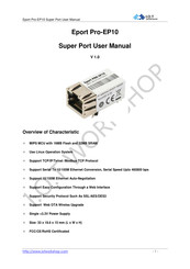 I.O.T. Eport PRO-EP10 User Manual