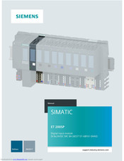 Siemens SIMATIC ET 200SP Manual