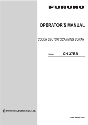 Furuno CH-37BB Operator's Manual