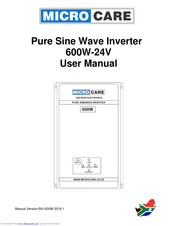 Microcare 600W-24V User Manual