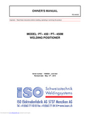 ISO PT-450 Owner's Manual