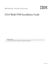 IBM TotalStorage 3534-F08 Installation Manual
