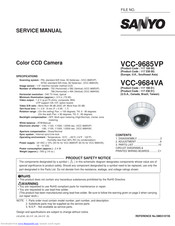 Sanyo VCC-9685VP Service Manual