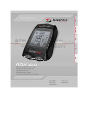 Sigma ROX 10.0 Instruction Manual