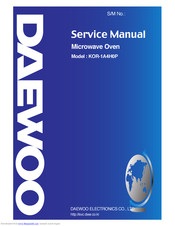 Daewoo KOR-1A4H0P Service Manual