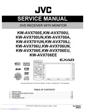 JVC KW-AVX706EE Service Manual
