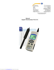 Pce Instruments PCE-313 Manual