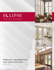 Eclipse UltraSatin shutters Installation Instructions Manual