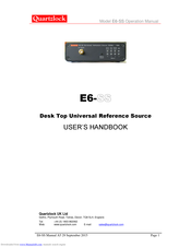 Quartzlock E6-SS User Handbook Manual