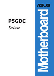 Asus P5GDC Deluxe Manual