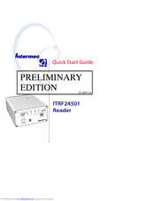 Intermec ITRF24501 PRELIMINARY EDITION Quick Start Manual