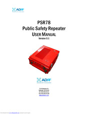 ADRF PSR78 User Manual