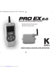 KRain Pro EX 2.0 Owner's Manual And Installation Instructions