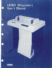 Digital Equipment DECprinter I User Manual