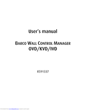 Barco KVD User Manual