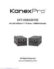 KanexPro EXT-HDBASE70E Manual