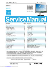 Philips 221P3LPEB/00 Service Manual