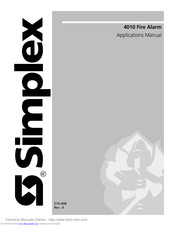 Simplex 4010 Applications Manual