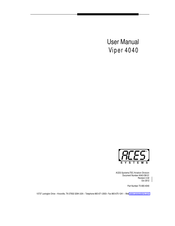 ACES System Viper 4040 User Manual