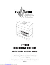 Real Flame Hybrid 1000 Installation & Operating Manual