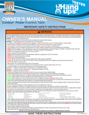Teeter Contour Power Owner's Manual