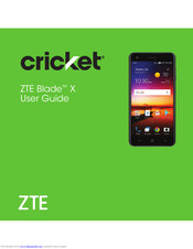 Zte BLADE X User Manual