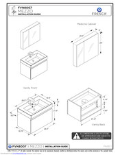 Fresca MEZZO FVN8007 Installation Manual
