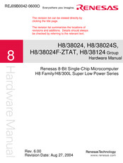 Renesas H8/38024 Series Hardware Manual