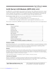 Scott Edwards Electronics BPP-420 User Manual