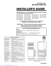 Ingersoll-Rand M801P100BU36AA Installer's Manual
