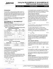 Intersil ISL8105BEVAL1Z User Manual