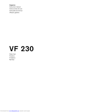 Gaggenau VF 230 Instruction Manual