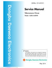 Dongbu Daewoo Electronics KOR-164H0W Service Manual