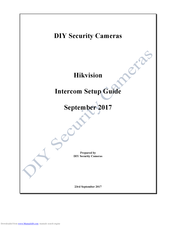 DIY Security Cameras Hikvision Setup Manual