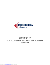 Expert Linears 2K-FA Quick Start Manual