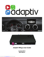Adaptiv AUDI A3 MIB PLATFORM Fitting & User Instructions