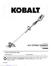 Kobalt KST 130X-06 Operation Manual