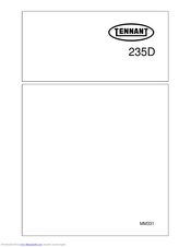 Tennant 235D User Manual