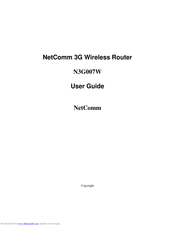 NetComm N3G007W User Manual