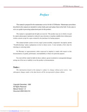 Optoma PanoView PV752A Service Manual