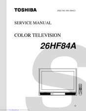Toshiba 26HF84A Service Manual