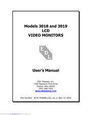 EDL Displays 3019 User Manual