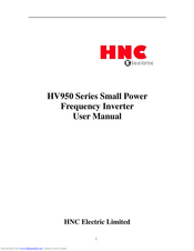 Hnc Electric HV950-1R5G1(B) Manuals | ManualsLib