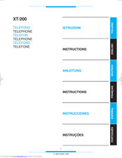 Bpt XT/200 Instructions Manual