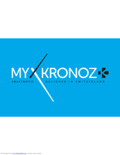 MyKronoz ZeTime3 User Manual