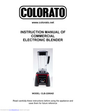 Colorato CLB-2200AD Instruction Manual