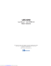 Broadata LBS-42H2 User Manual