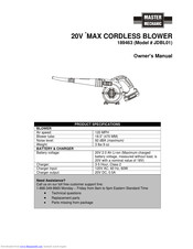 master mechanic 189463 Owner's Manual